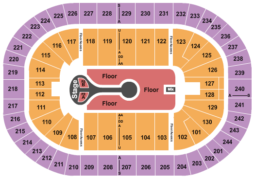 MVP Arena Benson Boone Seating Chart